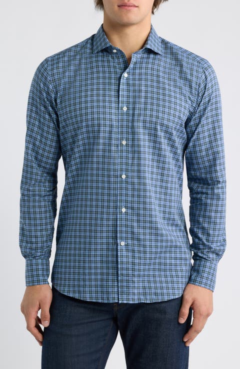 Bernard Plaid Cotton Sport Shirt