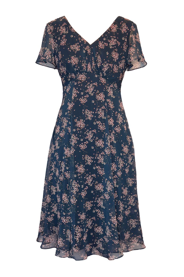 Miranda Dress, Alternate, color, Ditsy Navy Floral