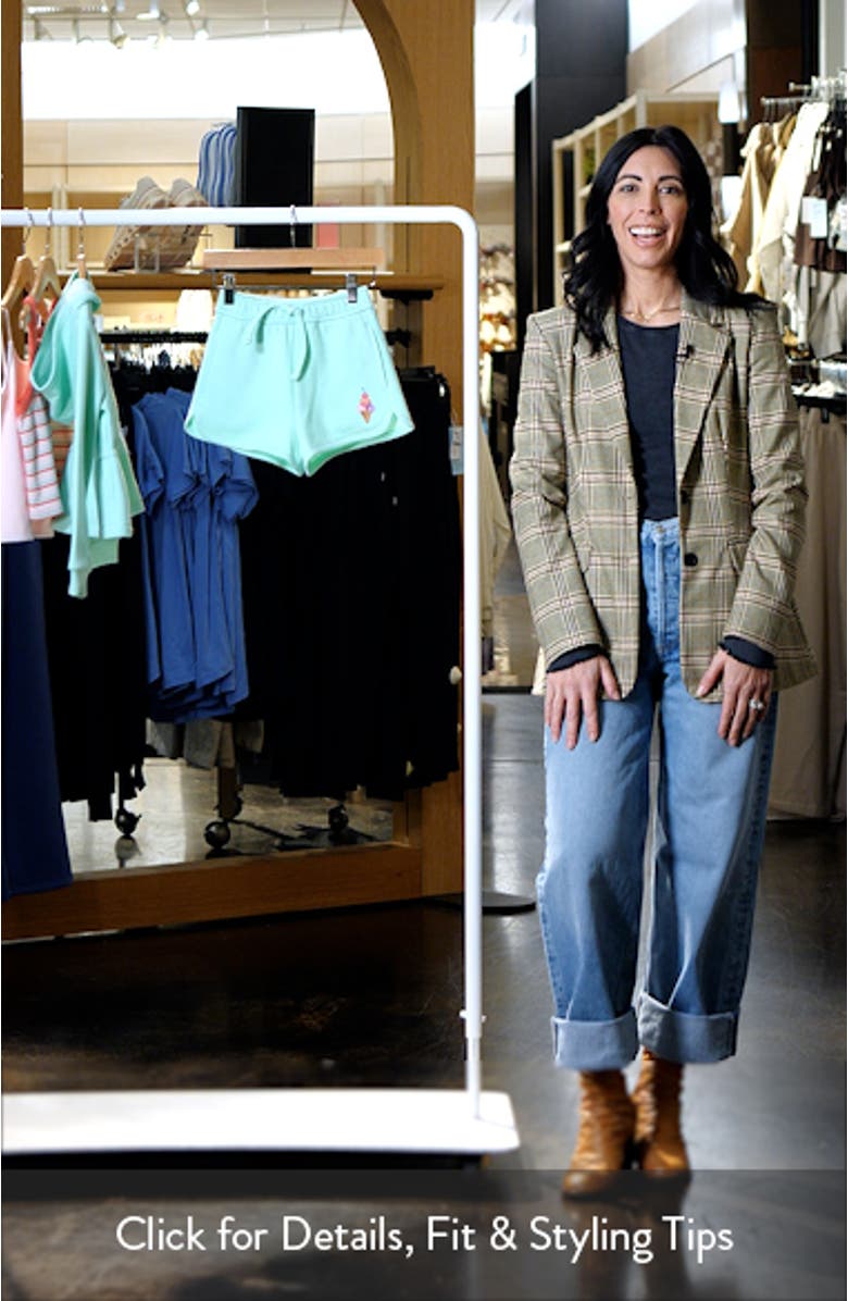 Kids' Embroidered Fleece Shorts, sales video thumbnail