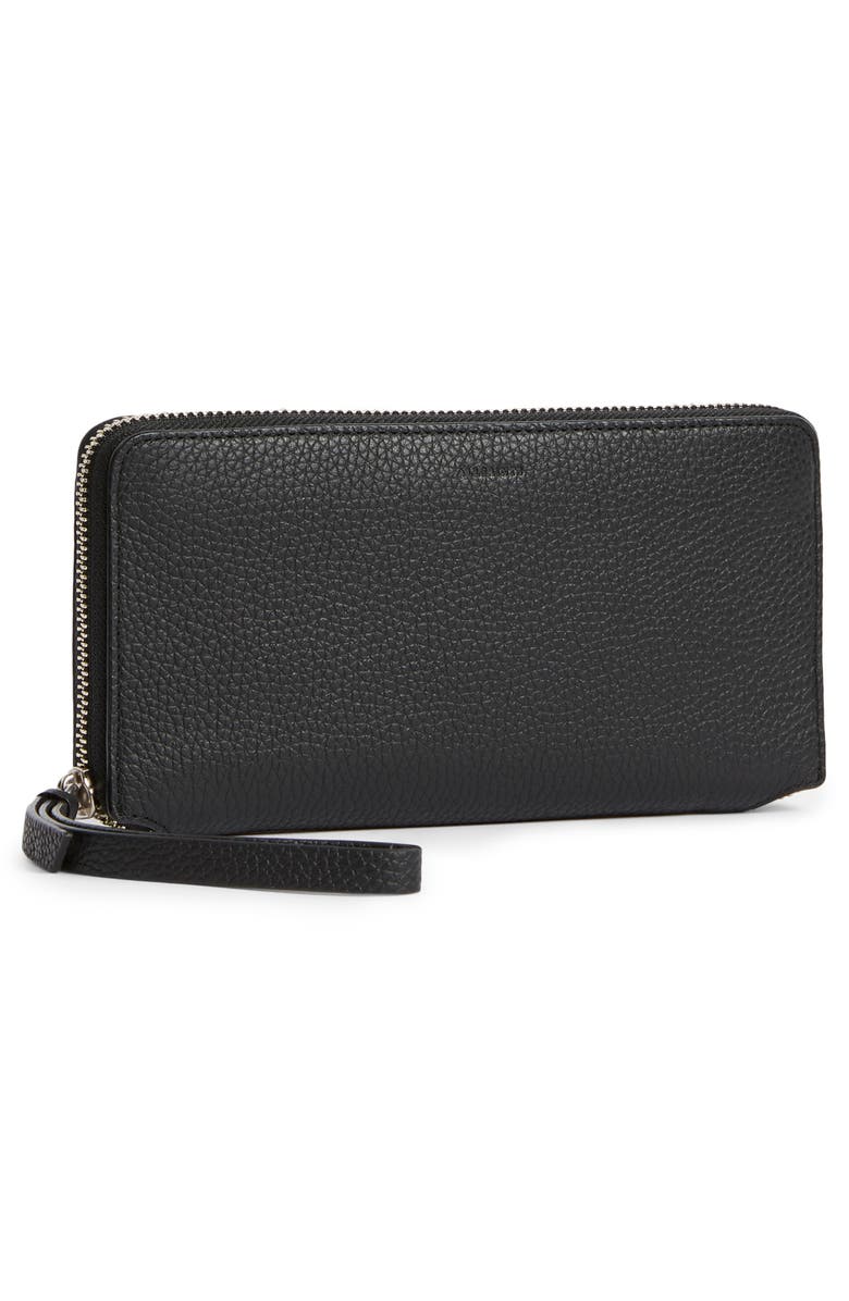 AllSaints Fetch Leather Phone Wristlet, Alternate, color,