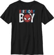 Marvel Boy's Marvel Birthday Boy Spider-Man Graphic T-Shirt
