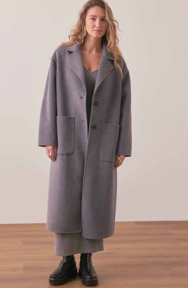 Marine Layer Colette Oversize Double Face Longline Coat, Alternate, color, 
