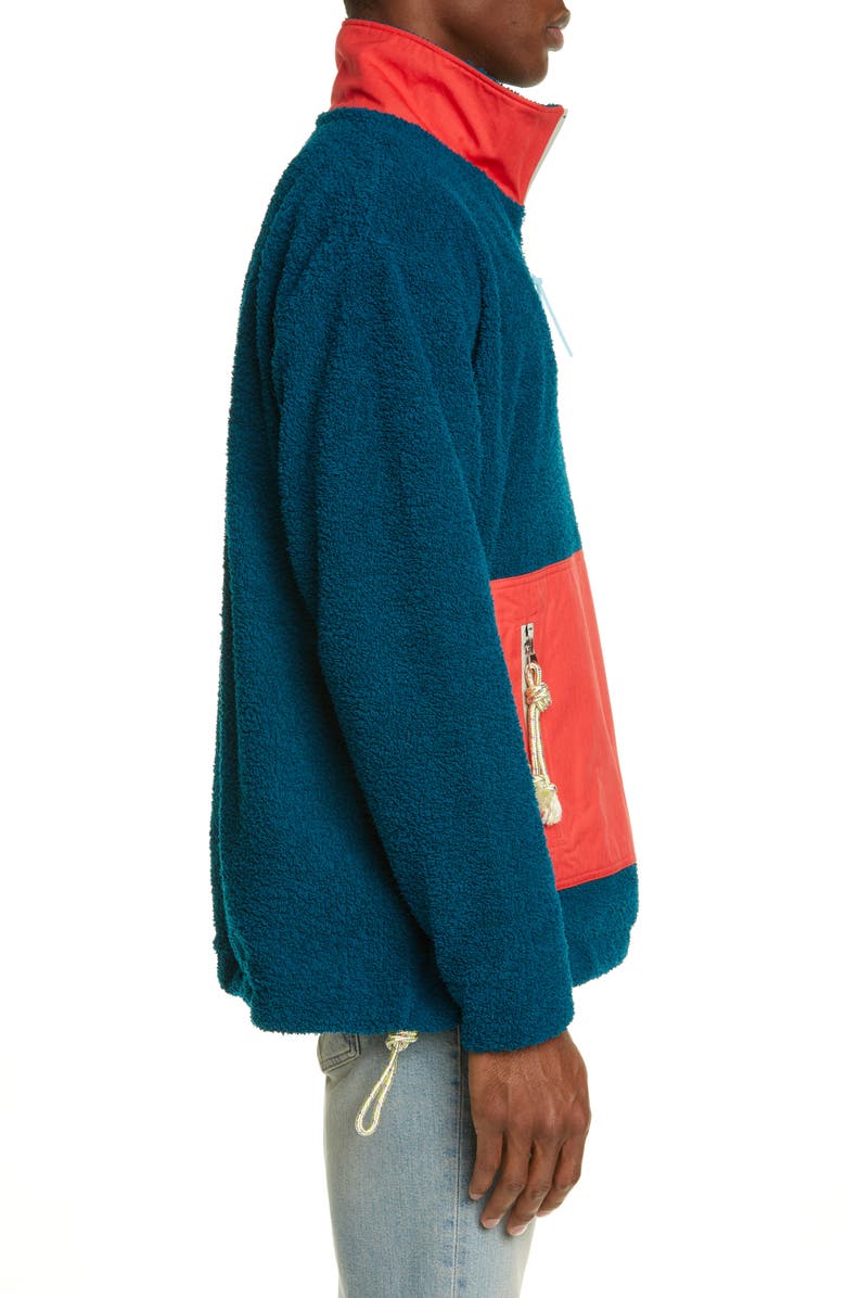 Acne Studios Faraz Colorblock Fleece Pullover, Alternate, color,