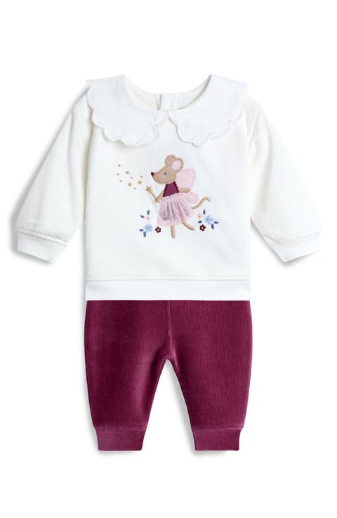 Fairy Mouse Cotton Blend Sweatshirt & Leggings Set (Baby)