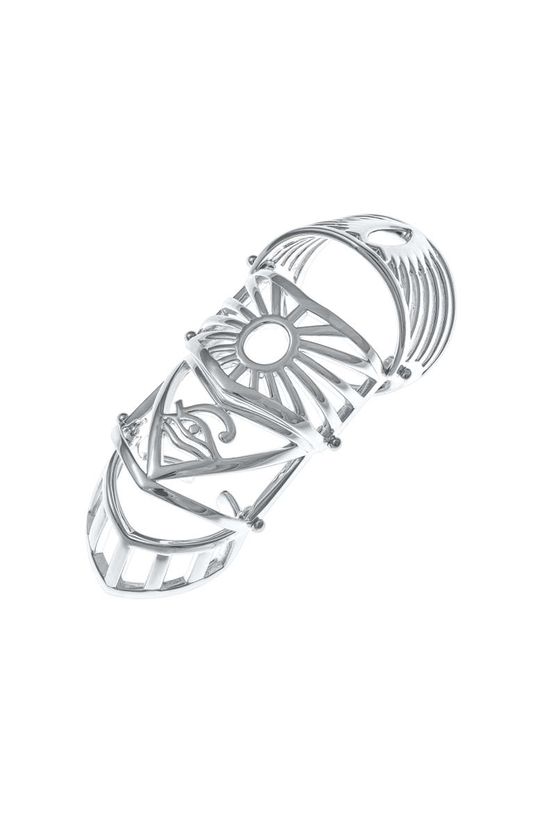 Egyptian Armour Ring, Main, color, Sterling Silver