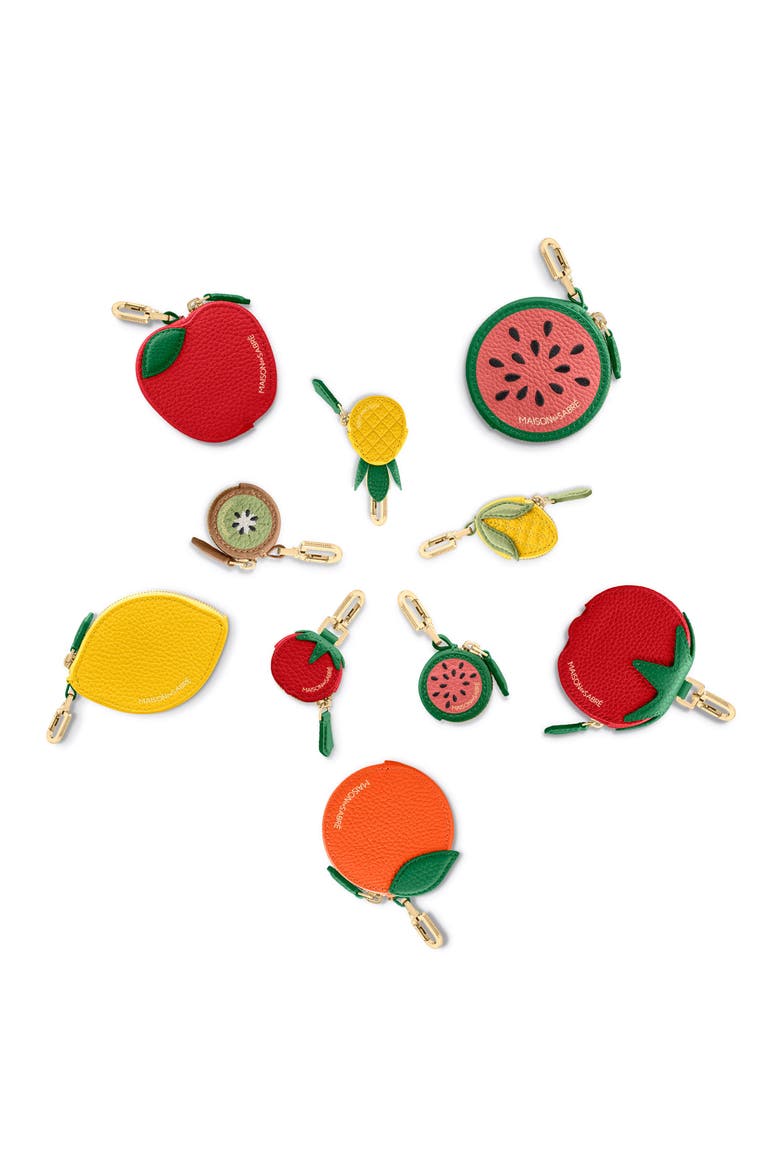 The SABRÉMOJI Fruit Coin Purse, Alternate, color, Tomato