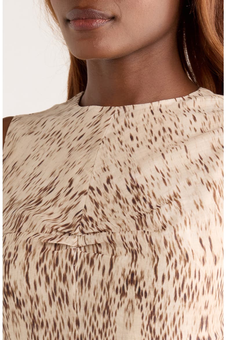 Presley Mixed Print Sleeveless Dress, Alternate, color, NEUTRAL