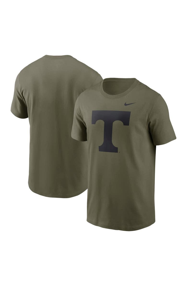 Nike Men's Nike Olive Tennessee Volunteers 2024 Military Appreciation Tonal Logo Performance T-Shirt, Main, color, 
