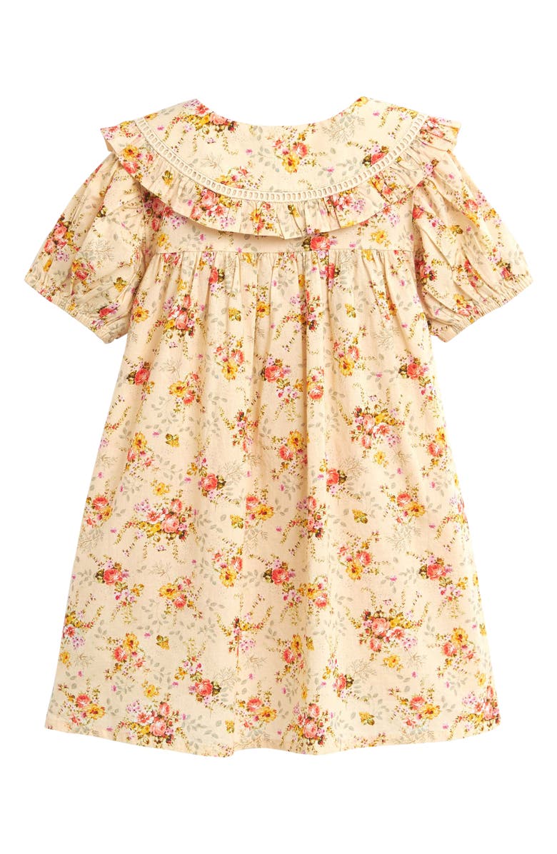 NEXT Kids' Floral Puff Sleeve Dress, Alternate, color, 