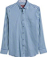 Johnston & Murphy XC4® Two-Tone Gingham Performance Button-Down Shirt