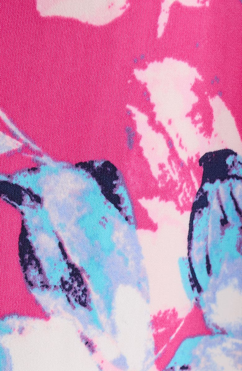 KASPER Floral Knit Dress, Alternate, color, Pink Perfection Multi