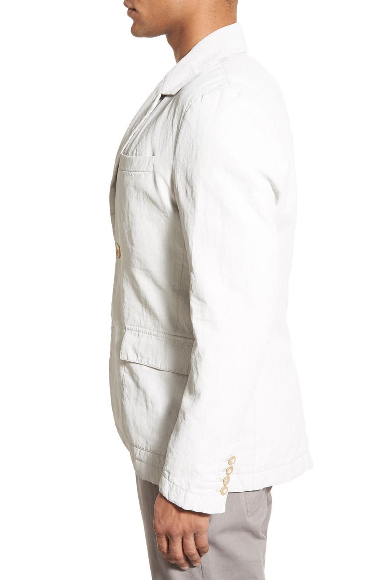 Linen Blend Unconstructed Sport Coat, Alternate, color, NATURAL
