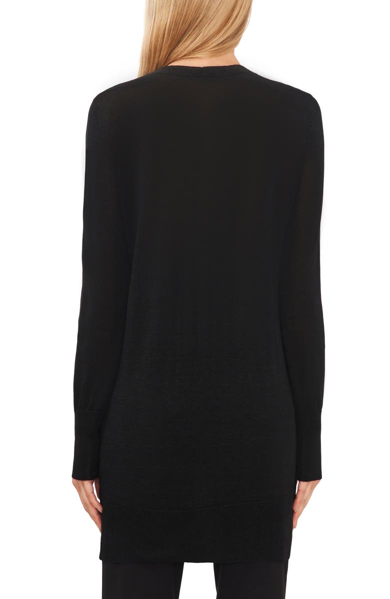 Halogen<sup>®</sup> Side Slit Cardigan, Alternate, color, Rich Black