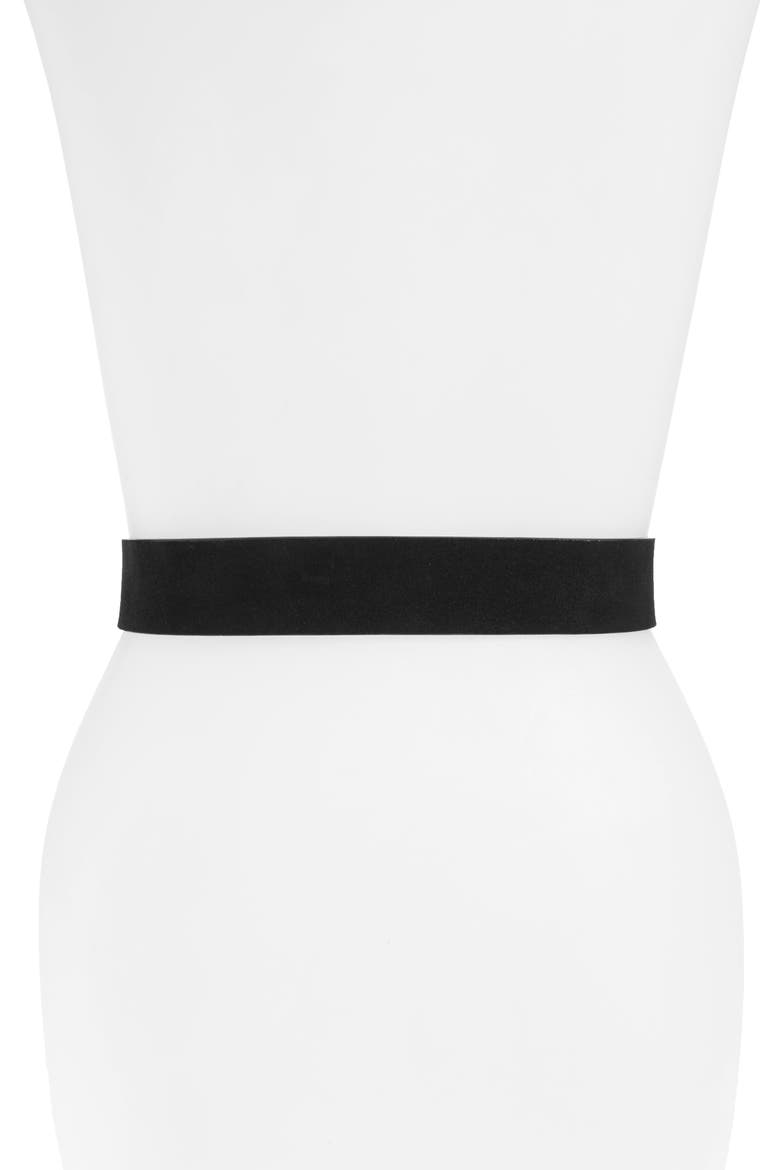 Suede Belt, Alternate, color, BLACK