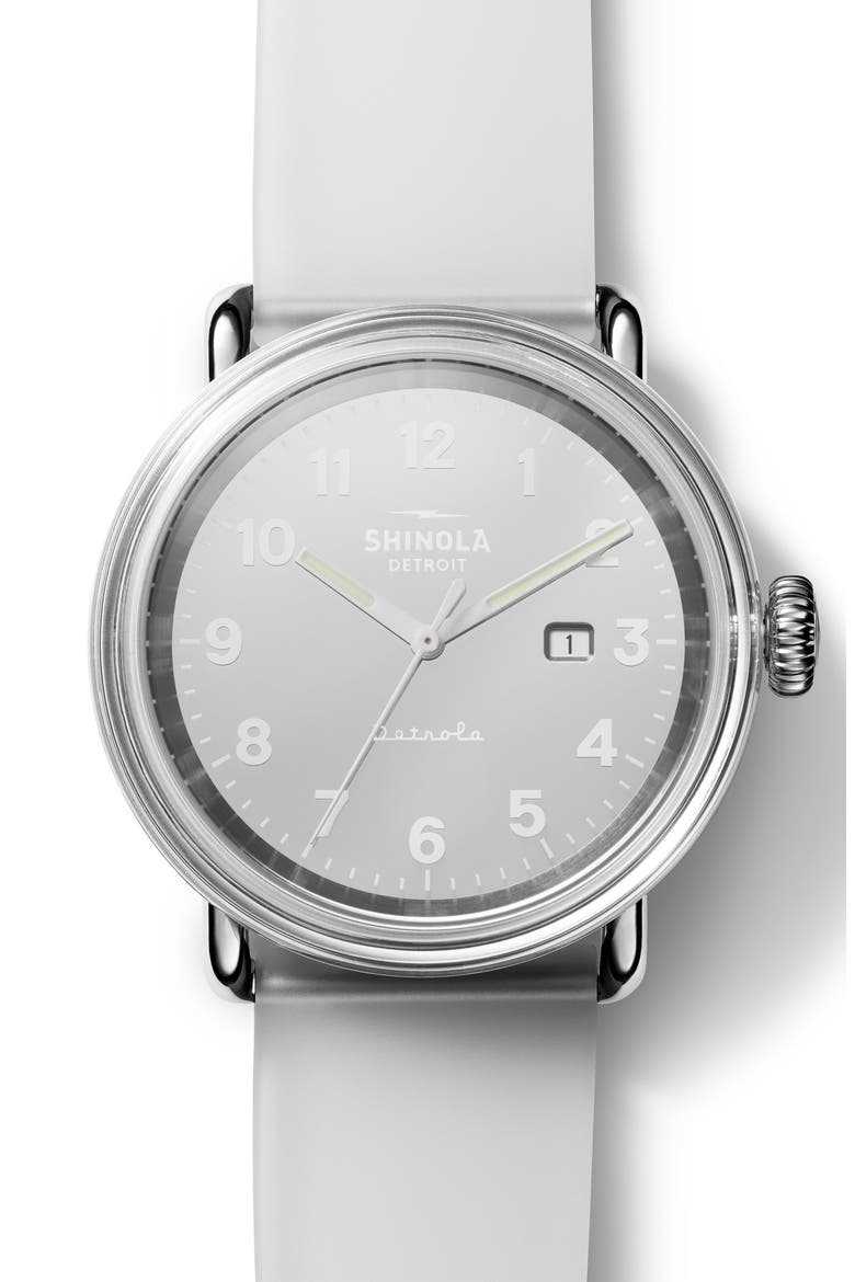 Detrola Pride Watch Gift Set, 43mm, Alternate, color, SILVER