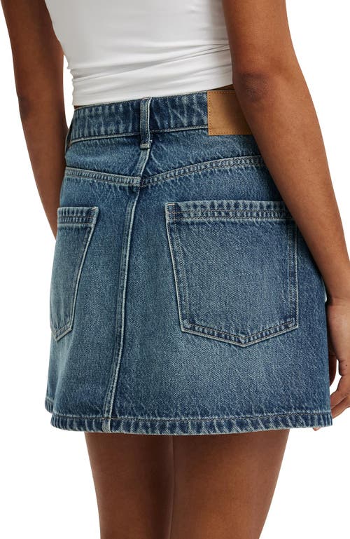 Cotton On Original Denim Mini Skirt In Blue