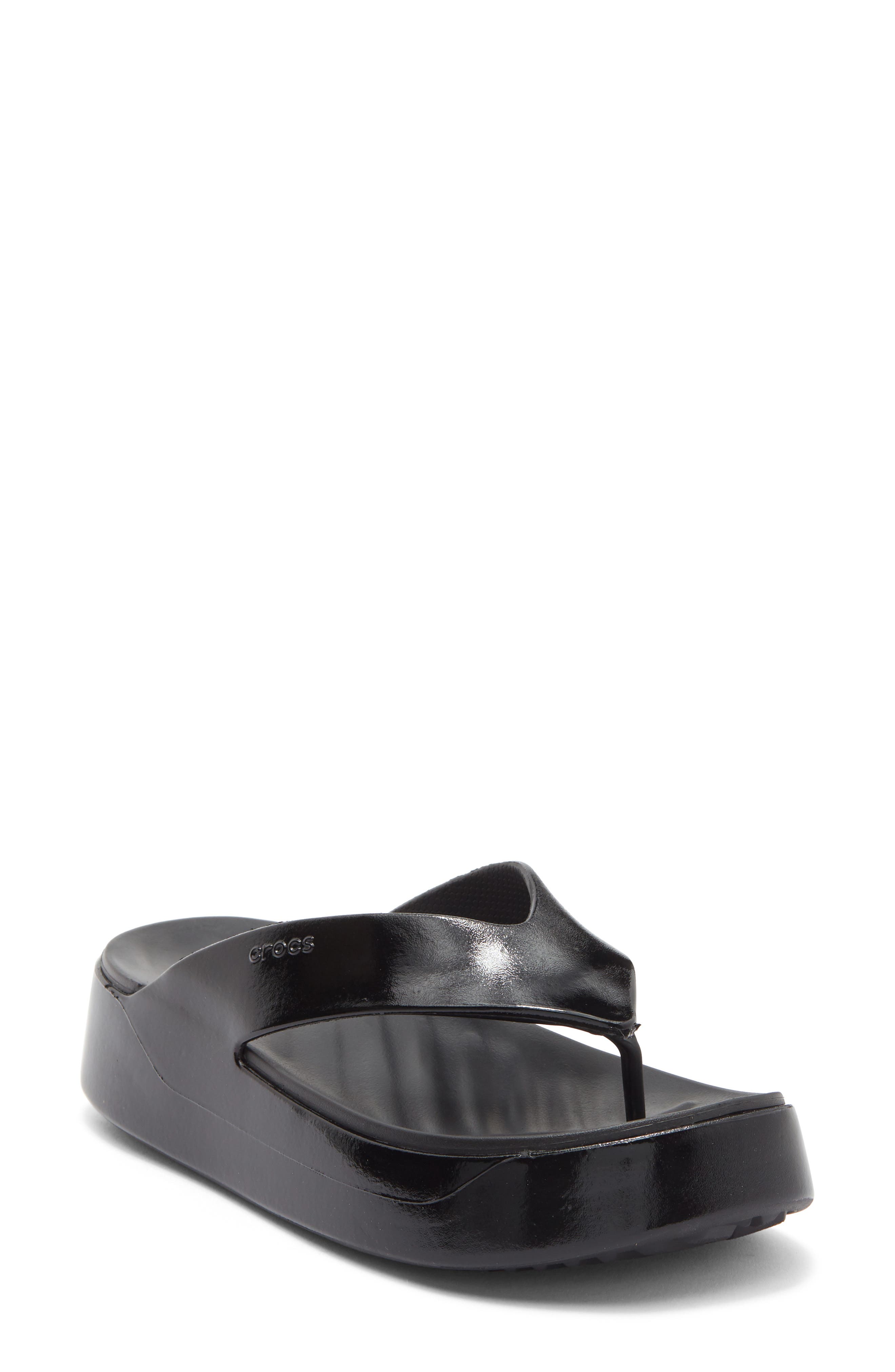 CROCS Getaway Platform Flip Flop, Main, color, Black