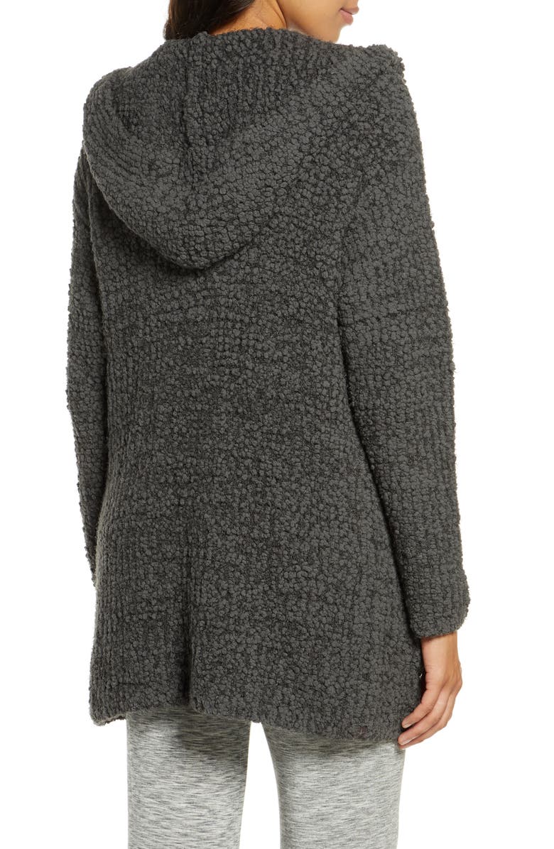 Barefoot Dreams<sup>®</sup> Bouclé Knit Hooded Cardigan, Alternate, color, 