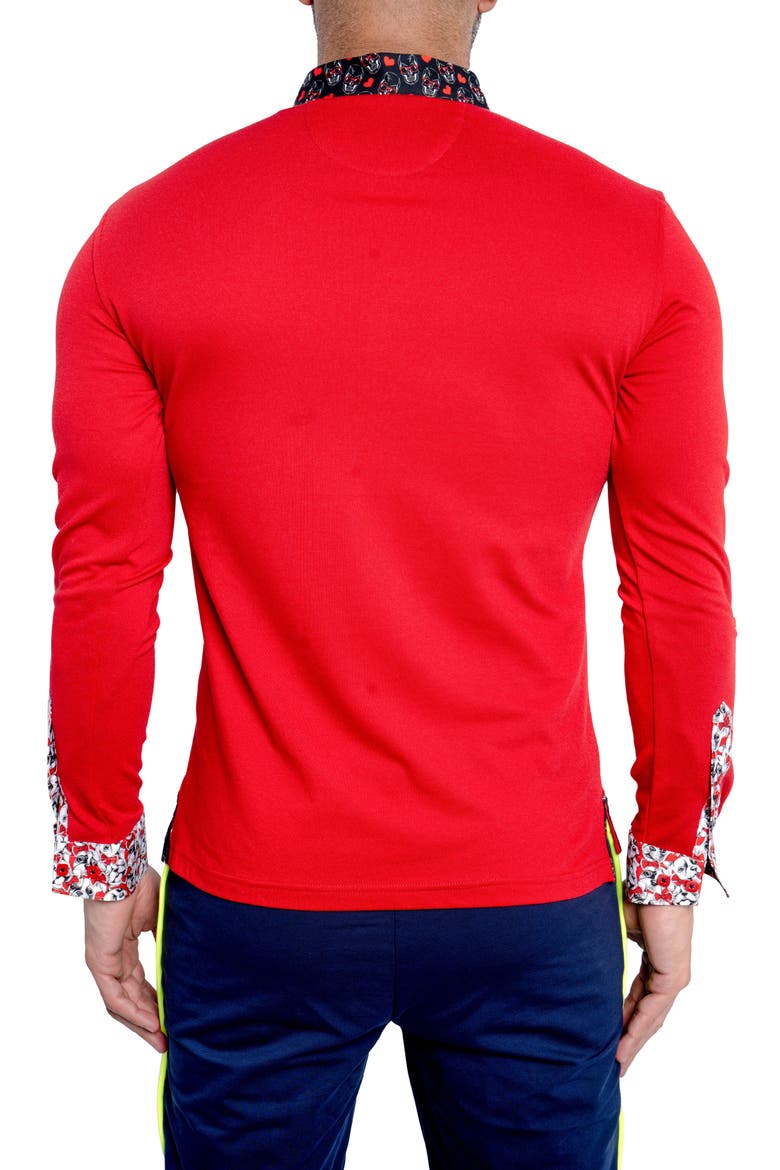 Newton Dog Love Polo, Alternate, color, RED