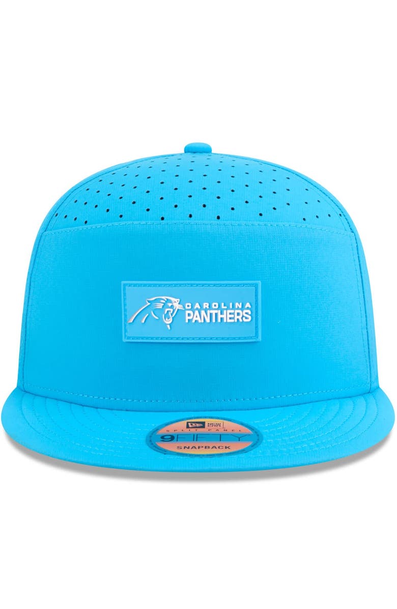 New Era Men's New Era Blue Carolina Panthers 2025 Sideline  Split Panel 9FIFTY Snapback Hat, Alternate, color, 