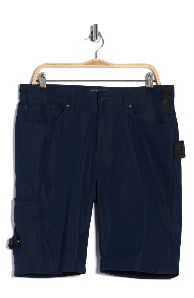 CARBON + CRAFT Water Resistant Technical Carpenter Shorts, Alternate, color, Navy