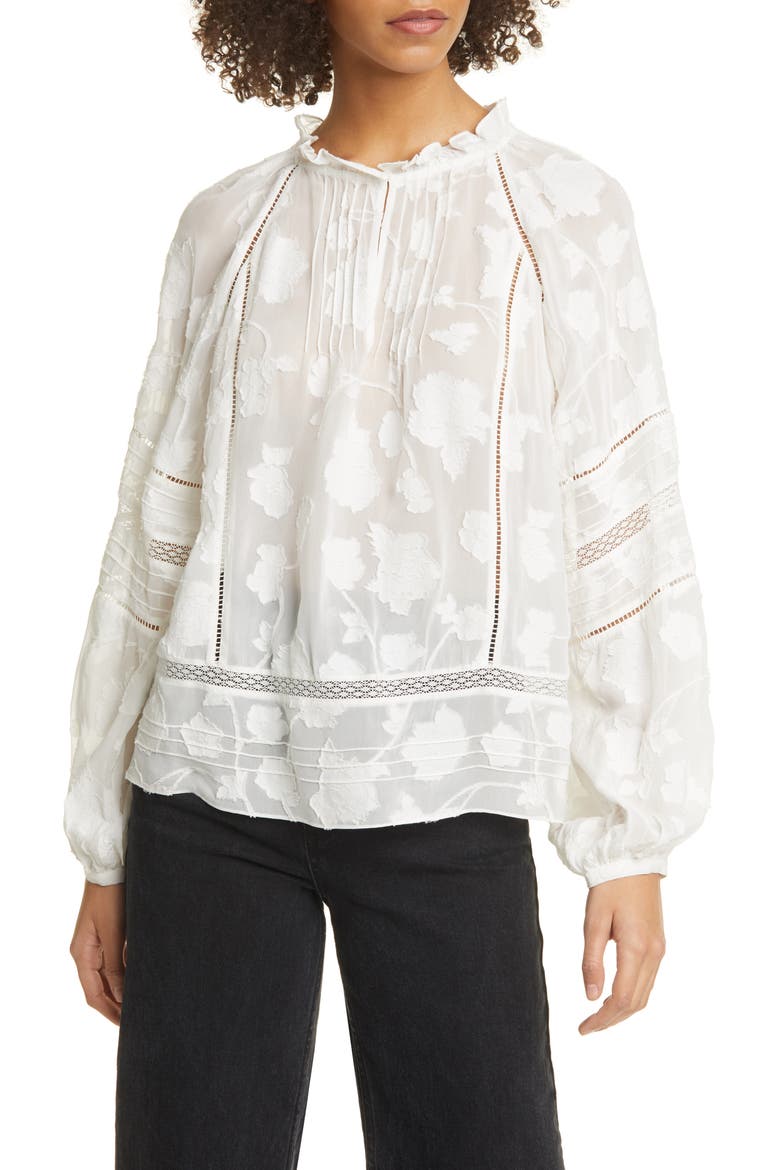 Chaylse Blouse, Main, color, PORCELAIN