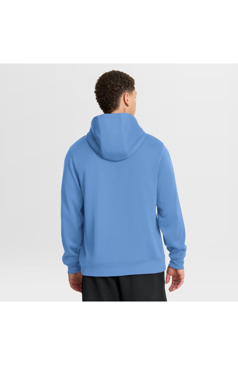 Jordan Brand Men's Jordan Brand Carolina Blue North Carolina Tar Heels 2025 Coaches Premium Dri-FIT Quarter-Zip Hoodie, Alternate, color, Light Blue