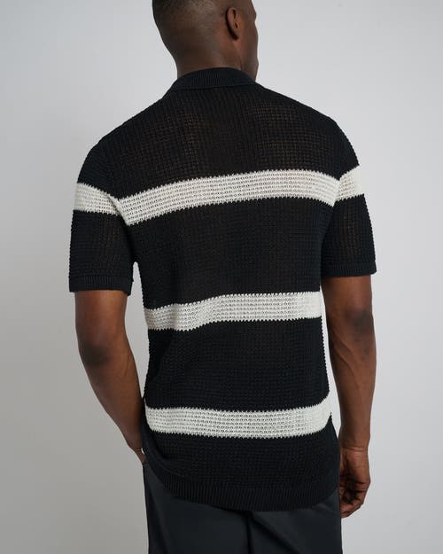 ONIA ONIA LINEN SHORT SLEEVE BUTTON UP SWEATER 