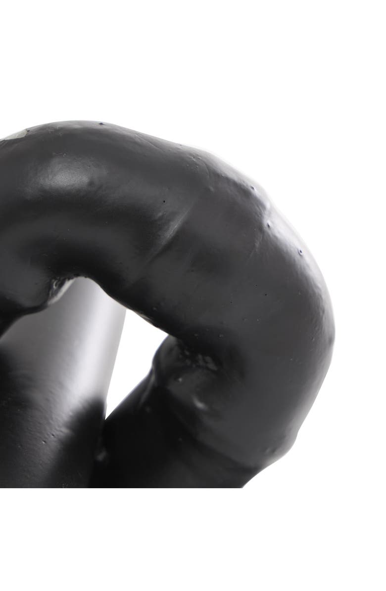 UMA Contemporary Chain Link Statue, Alternate, color, Black