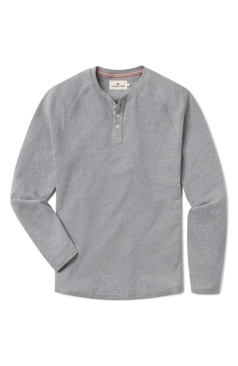 The Normal Brand Puremeso Everyday Henley, Alternate, color, Athletic Grey