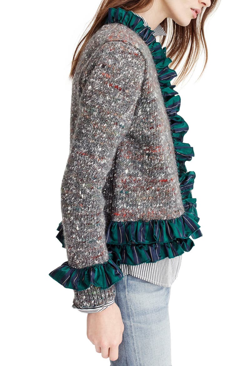 Sweater Lady Jacket, Alternate, color, CHARCOAL MULTI