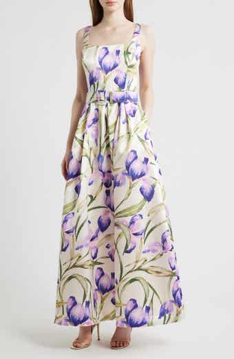 Floral A-Line Gown