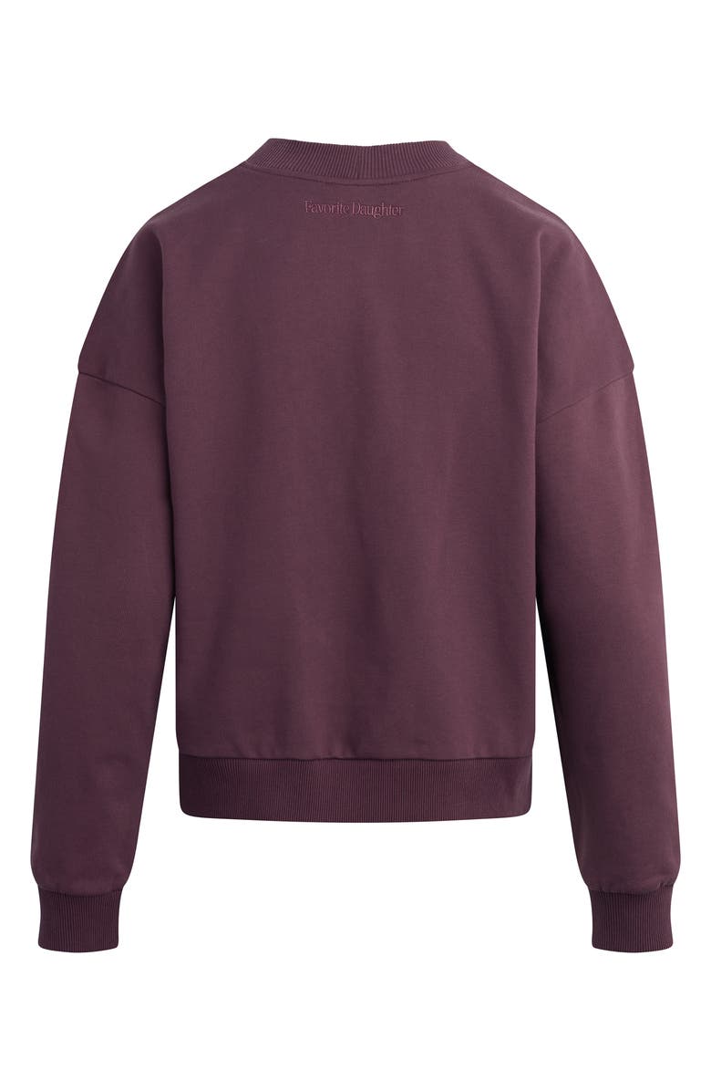 Favorite Daughter The Cutesy Crop Cardigan, Alternate, color, Burgundy Dahlia