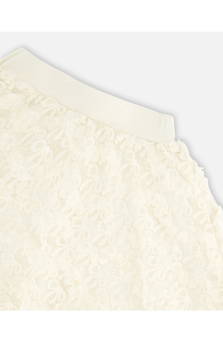 Deux par Deux Little Girl's Eyelet Top And Skirt Set Off White, Alternate, color,