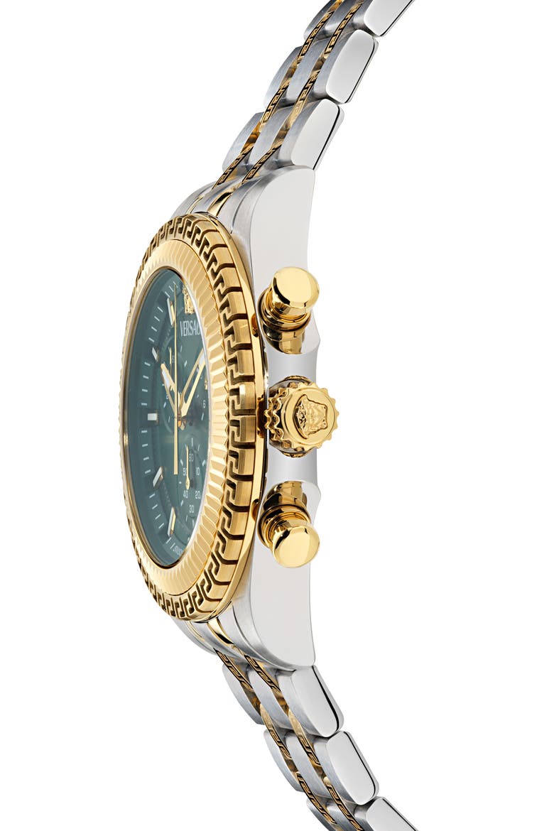 Fornax Chronograph Bracelet Watch, 43mm, Alternate, color, TWO TONE