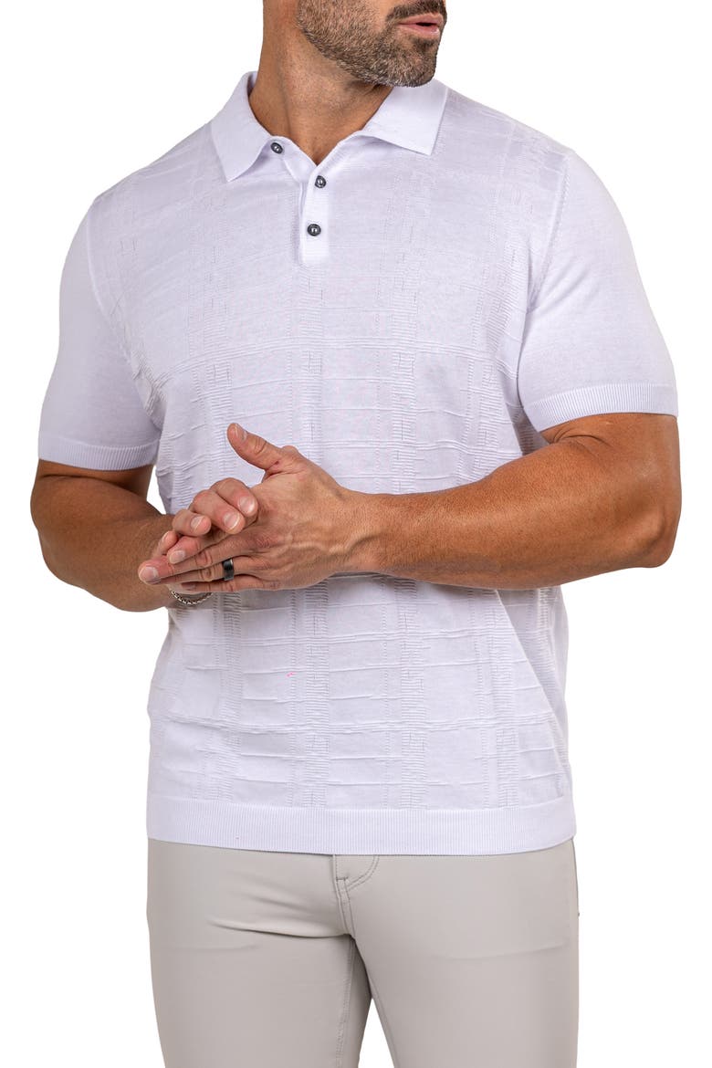 Marthy White Polo, Alternate, color, WHITE