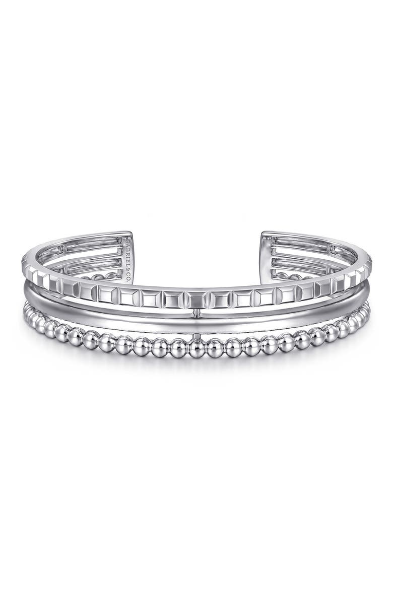 Bujukan Sterling Silver Bangle, Main, color, STERLING SILVER