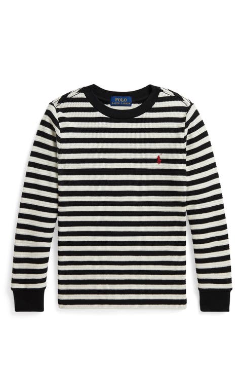 Kids' Waffle Knit Long Sleeve T-Shirt