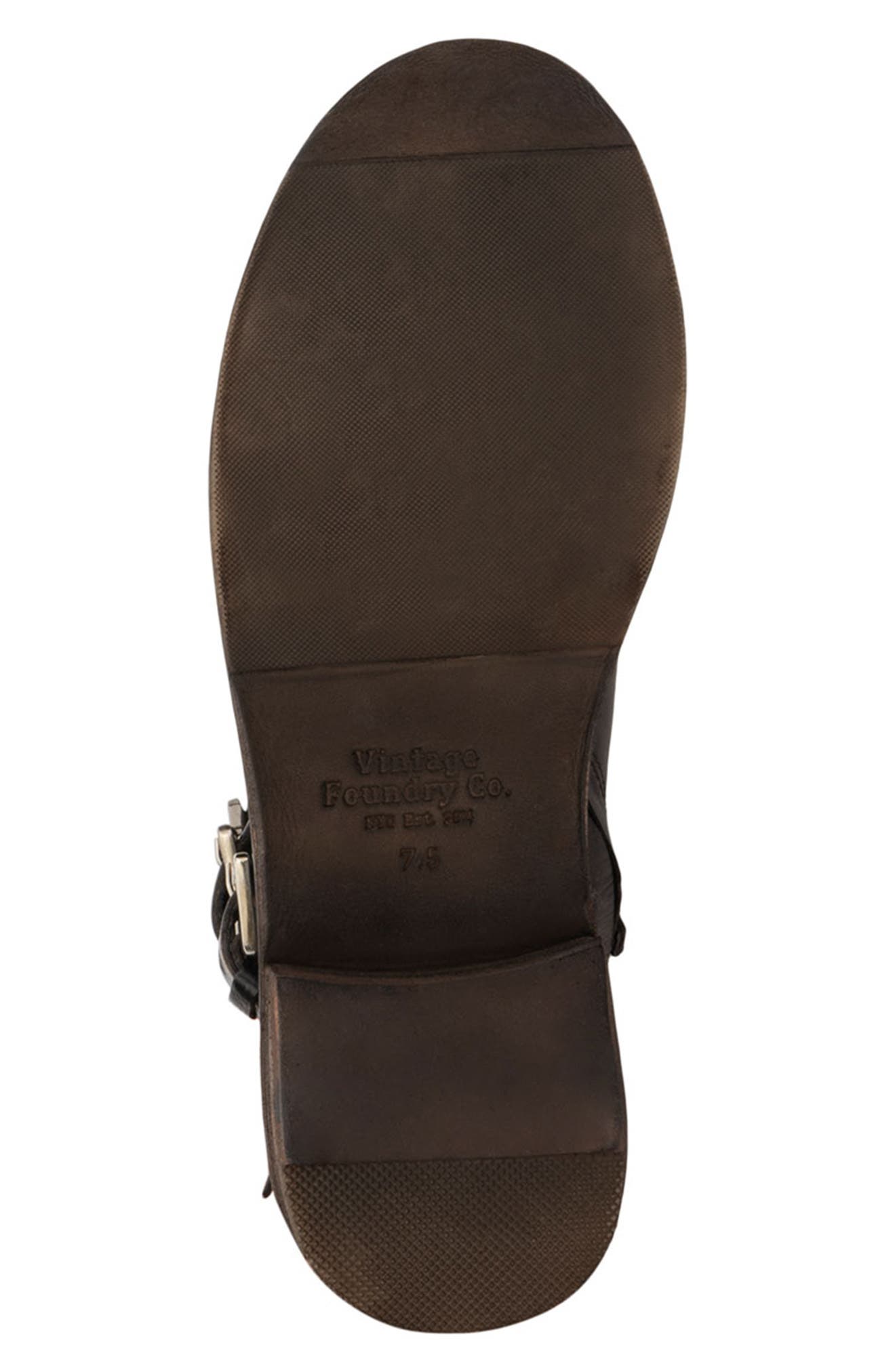 VINTAGE FOUNDRY Jenny Buckle Strap Boot, Alternate, color, Brown