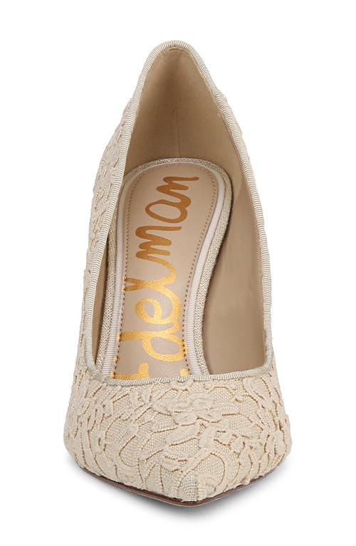 Sam Edelman Hazel Pointed Toe Pump In Ivory/natural