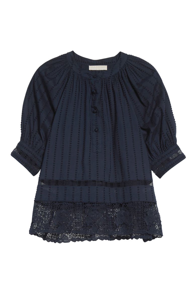 Faye Puff Sleeve Top, Alternate, color, MIDNIGHT