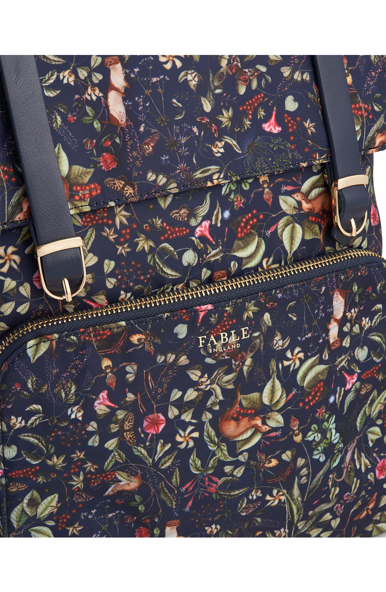 Fable England Wolf Garden Large Navy Backpack, Alternate, color, Navy