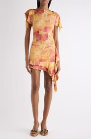 Isabel Marant Janick Draped Cotton Jersey Minidress