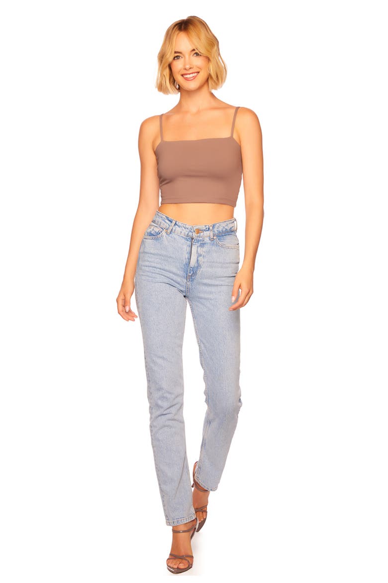 Crop Tank, Alternate, color, COCOA