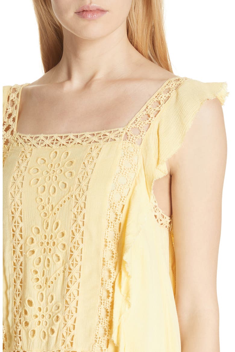 Priscilla Minidress, Alternate, color, YELLOW