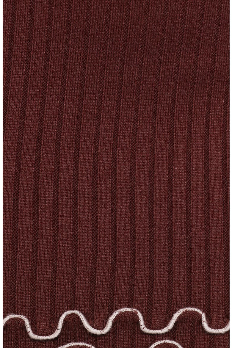 Jovan Long Sleeve Knit Minidress, Alternate, color, MOCHA/ BEIGE