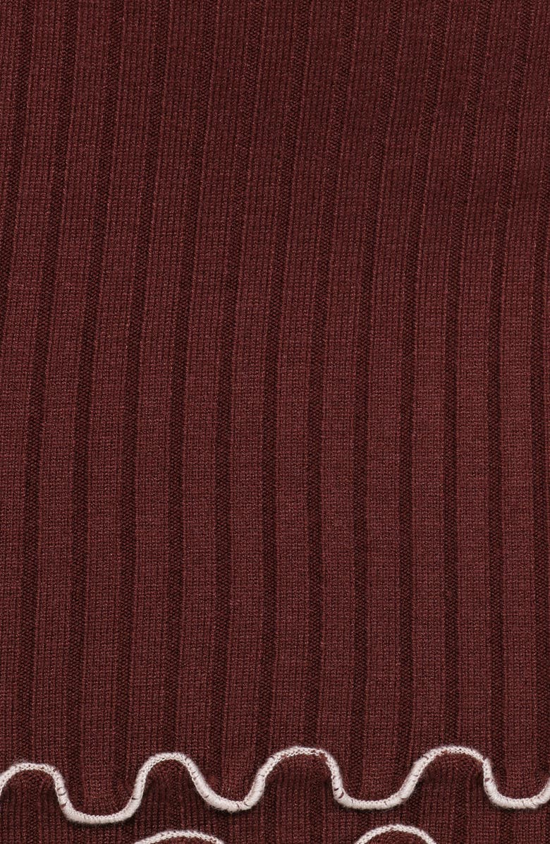 Petal & Pup Jovan Long Sleeve Knit Minidress, Alternate, color, Mocha/ Beige