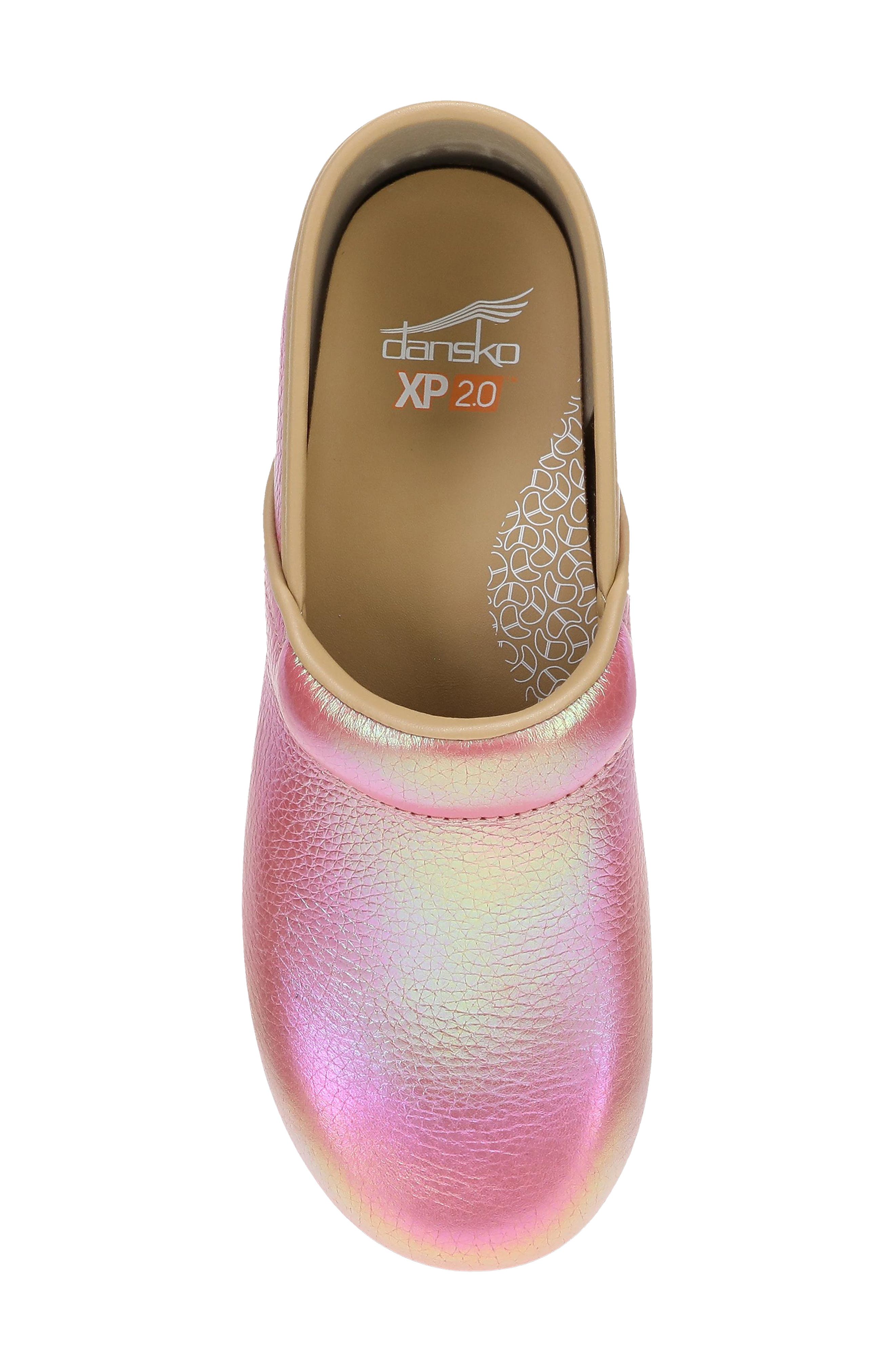 Dansko XP 2.0 Clog, Alternate, color, Pink Iridescent Leather