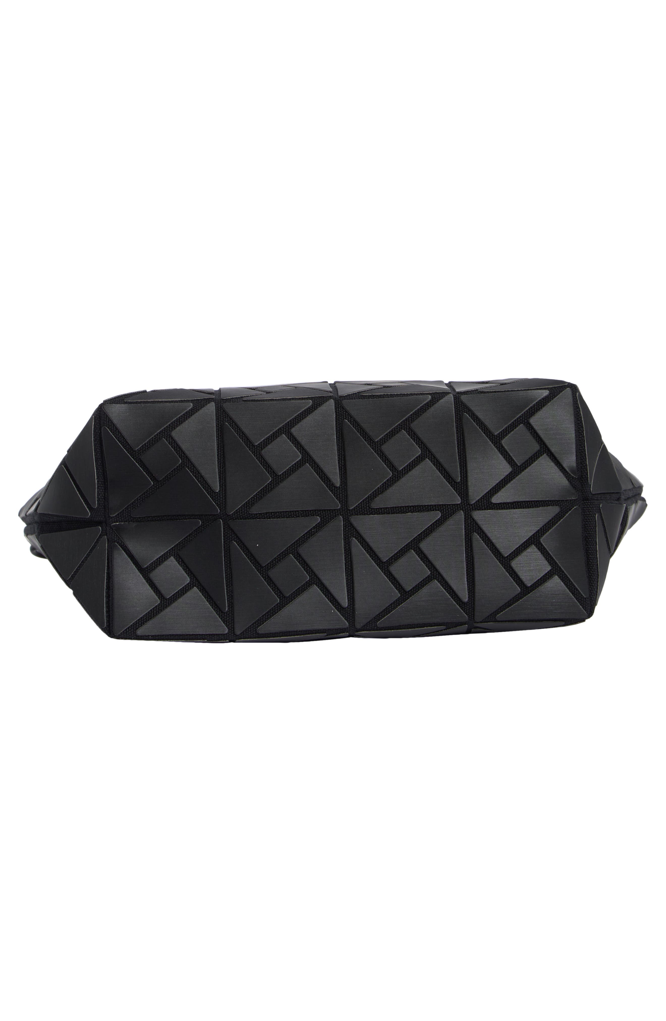 PATRIZIA LUCA Box Pattern Faux Leather Clutch, Alternate, color, Matte Black