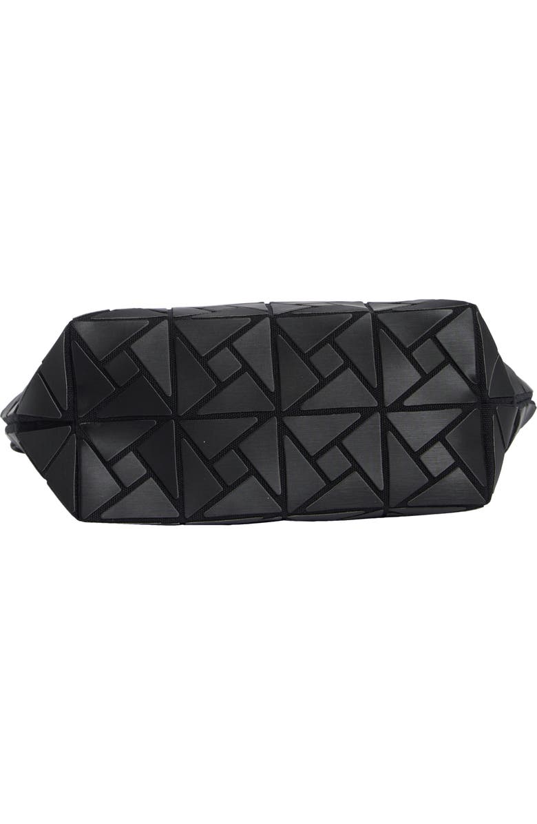 PATRIZIA LUCA Box Pattern Faux Leather Clutch, Alternate, color, Matte Black